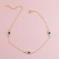 Evil Eye Sterling Silver Anklet Anklets Mure + Grand 