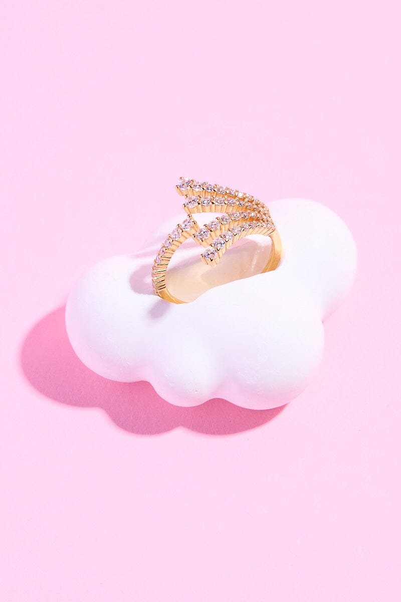 Ezra Cascade Sterling Silver RingMure + Grand