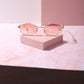 Face Card Small Frame Sunnies Sunglasses mure + grand Gold/Pink 