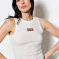 Faiza Olive Bead Embroidery Tank Top Clothing Pretty Garbage 