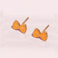 Farfalle Enamel Charm Stud Earrings Earrings mure + grand 