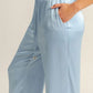Fariha Drawstring Waist Wide Leg Satin Pants Clothing Hyfve 