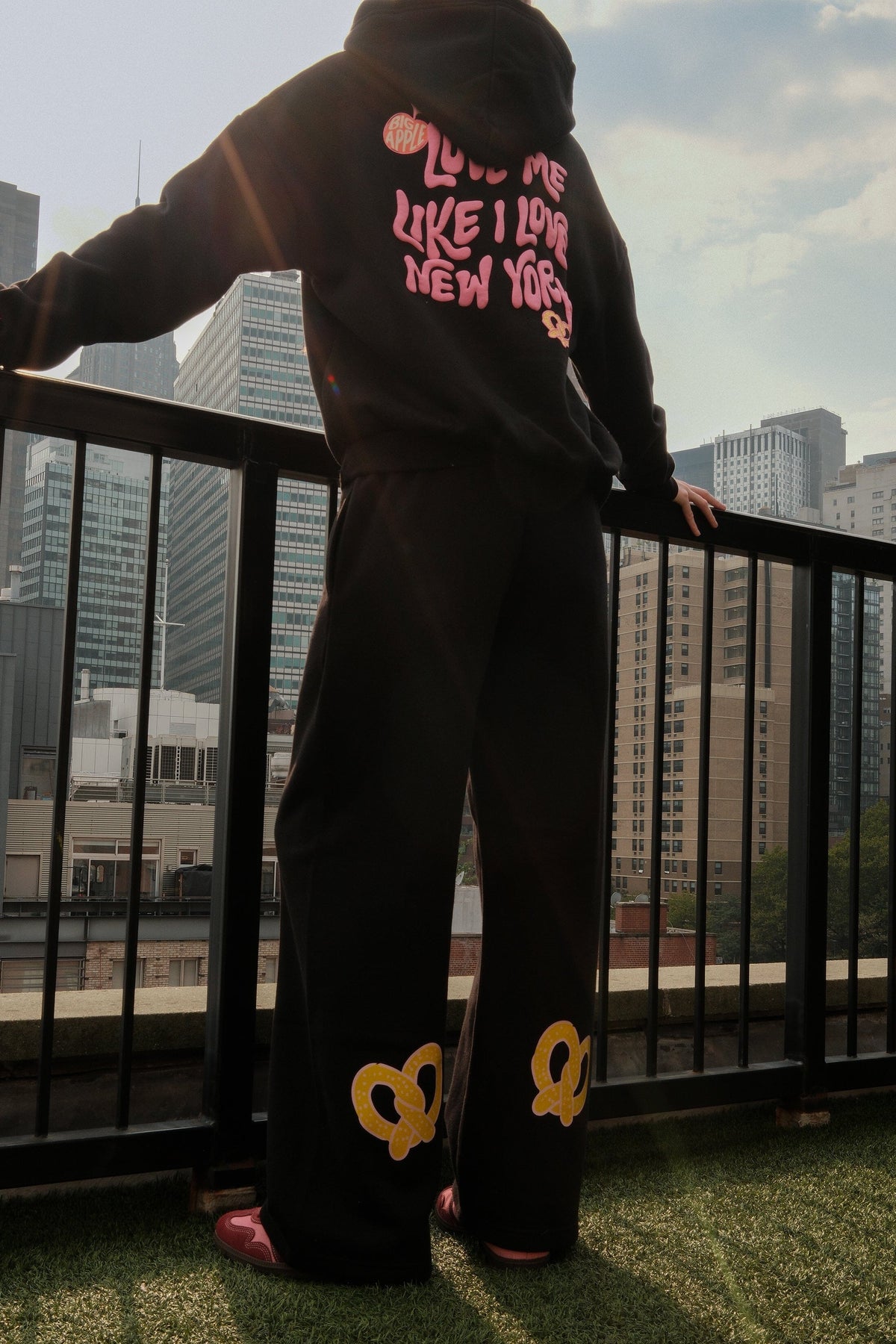 For the Love NY Wide Leg Sweatpants BlackMure + Grand
