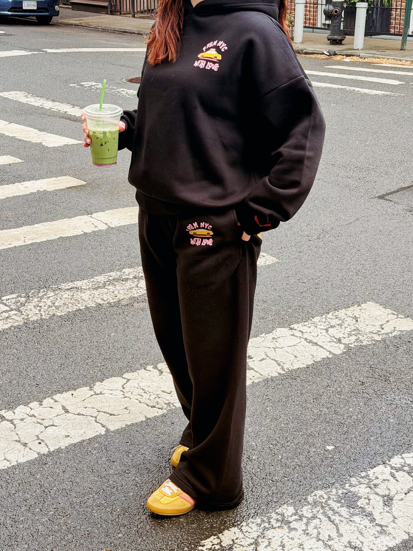 For the Love NY Wide Leg Sweatpants Clothing mure + grand 