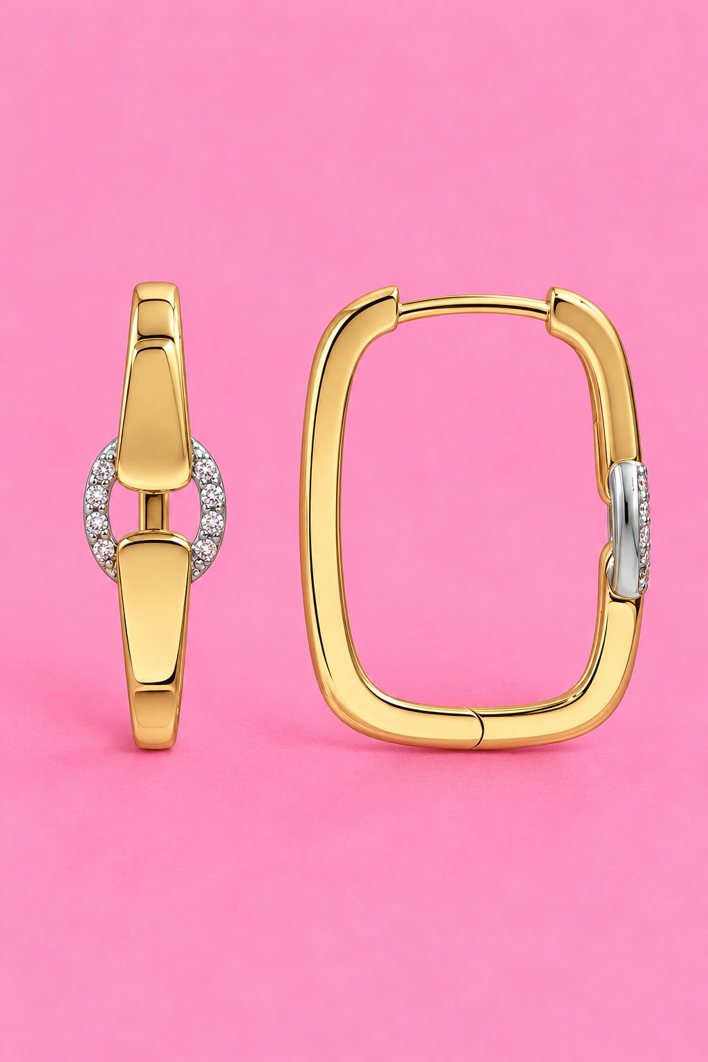Frame Game Sterling Silver Hoop Earrings SS Hoop Earrings Mure + Grand 