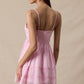 Gabby V-Neck Lace Trim Mini Dress Clothing Sky to Moon 