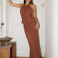 Gaia Lace Detail With Back Slit Maxi Skirt Clothing Bailey Rose 