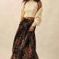 Garden Ramble Smocked Floral Chiffon Maxi Skirt Clothing Promesa 