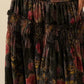 Garden Ramble Smocked Floral Chiffon Maxi Skirt Clothing Promesa 
