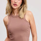 Gavin Year-Round Basic Ribbed Cropped Tank Top Clothing mimosa 