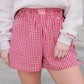 Gingham Bow Boxer Shorts Clothing mure + grand 