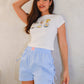 Gingham Bow Boxer Shorts Clothing mure + grand 