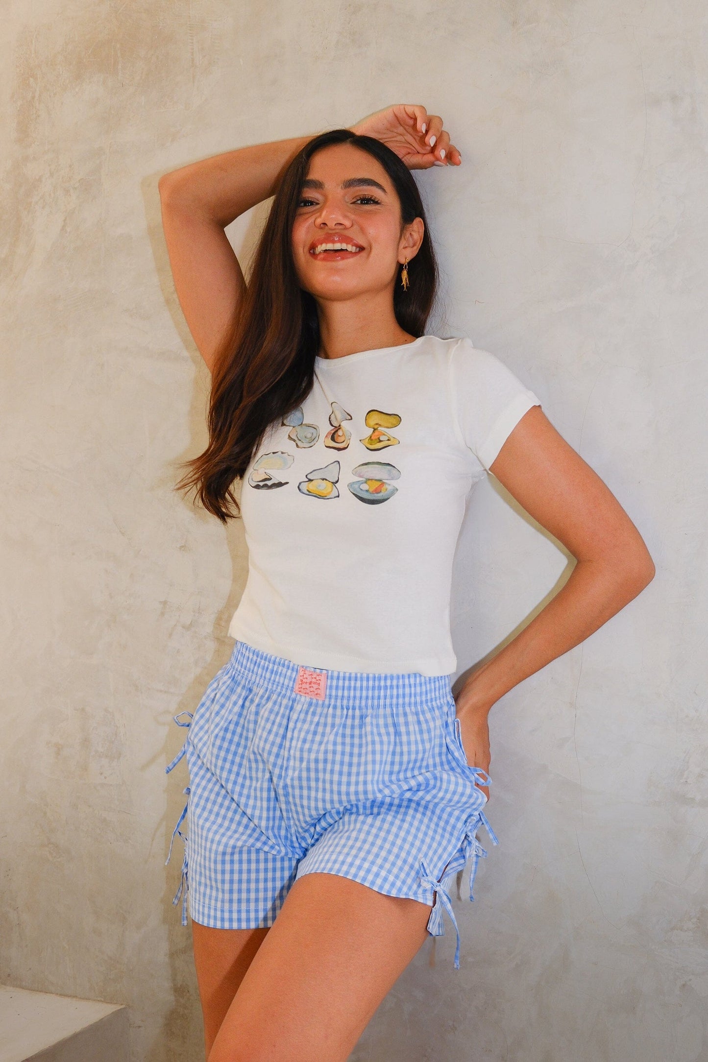 Gingham Bow Boxer Shorts Clothing mure + grand 