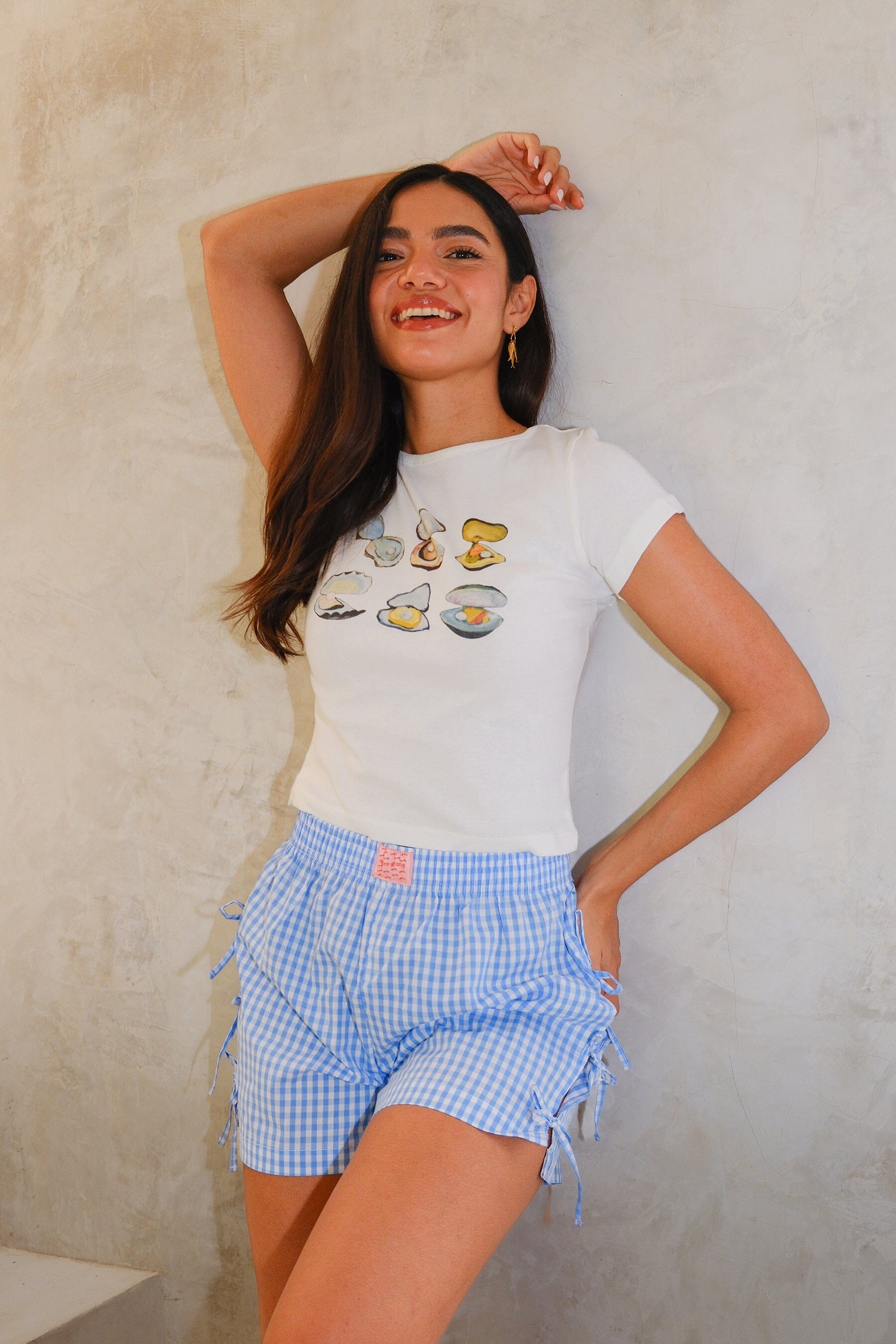 Gingham Bow Boxer Shorts Clothing mure + grand 