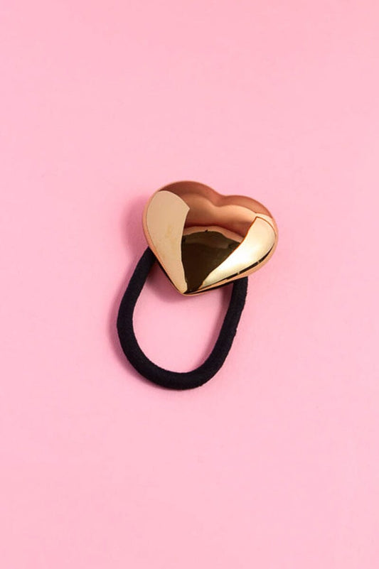 Glowing Hearts Cuff Hair Tie Hair Accessory mure + grand Gold 
