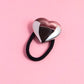 Glowing Hearts Cuff Hair Tie Hair Accessory mure + grand Silver 