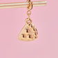Gold Slice Pizza Charm With Spring Clip Mure + Grand 
