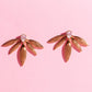 Golden Leaf Statement Earring Earrings mure + grand 