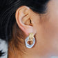 Gold&Silver Knot Statement Earrings Earrings mure + grand 