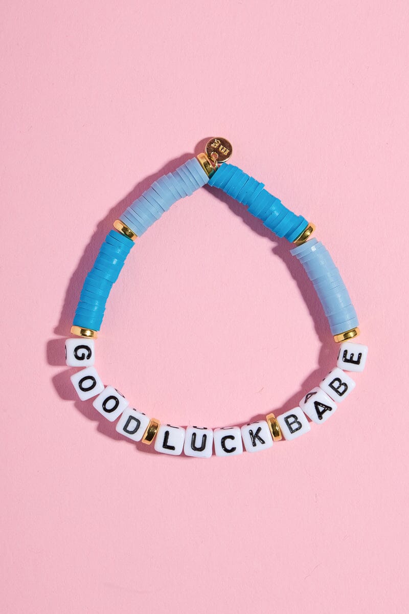 Good Luck Babe Inspirational Beaded BraceletMure + Grand