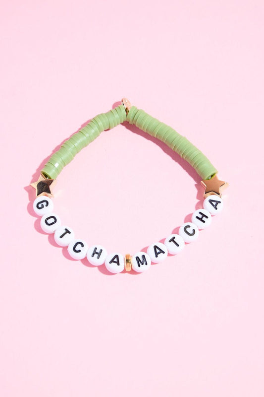 Gotcha Matcha Inspirational Beaded Bracelet Bracelet mure + grand 