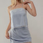 Hafsa Scalloped Lace Trim Satin Mini Skirt Clothing Urban Daizy 