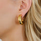 Hazel Thick Hoop Earrings Earring mure + grand Gold 