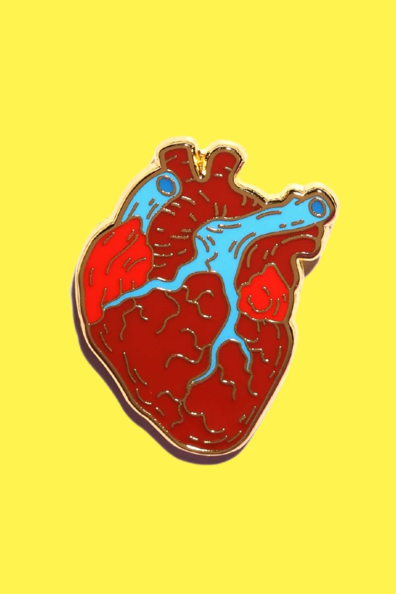 Heart Enamel Pin Enamel Pin Patches & Pins 