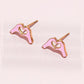 Heart Hands Enamel Charm Stud Earrings Earrings mure + grand 