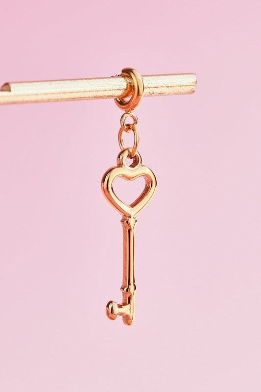 Heart Key Charms With Spring Clip Charm with Spring Clip Mure + Grand 
