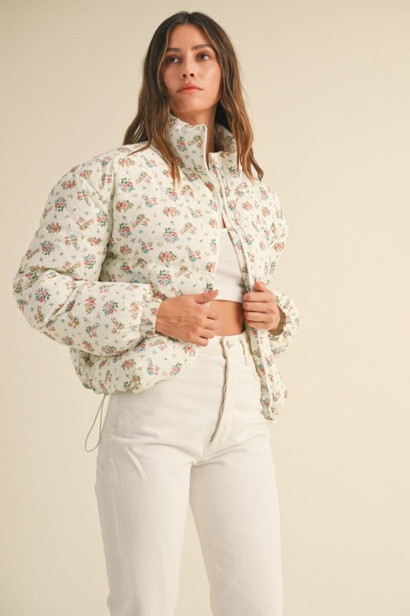 Heidi Floral Print Padding Jacket Clothing Mable 