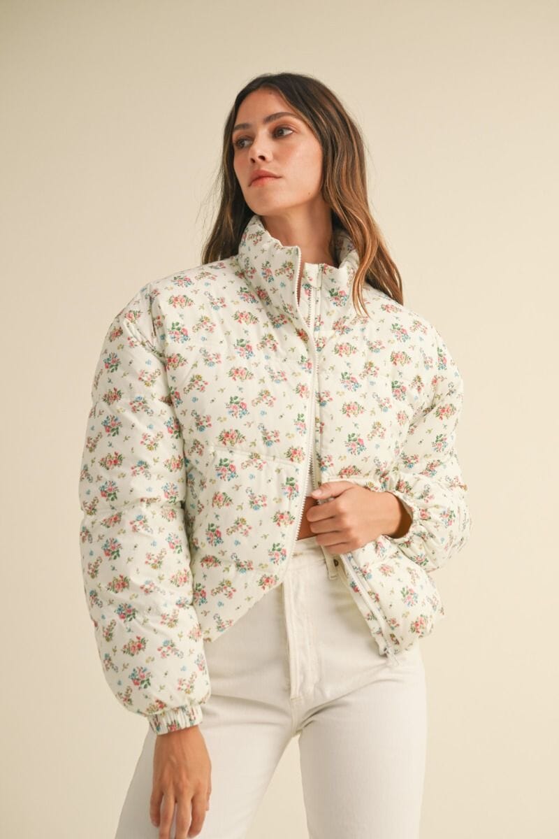 Heidi Floral Print Padding Jacket Clothing Mable 