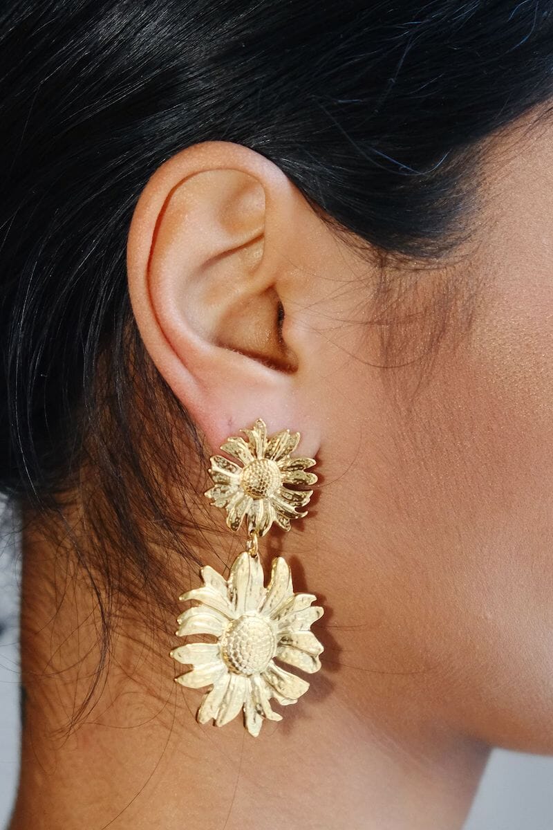 Helianthus Statement EarringsMure + Grand