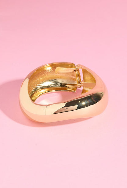 Hip Hop Punk Cuff Bangle Bracelet Mure + Grand Gold 