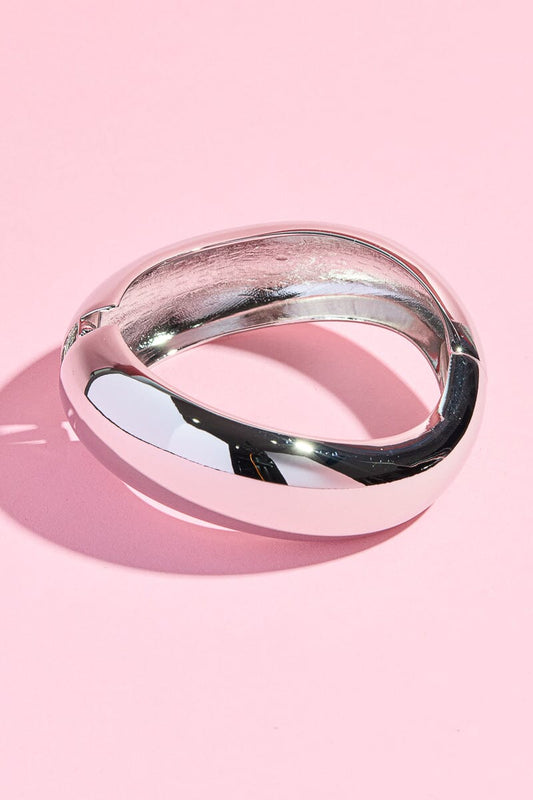 Hip Hop Punk Cuff Bangle Bracelet Mure + Grand Silver 