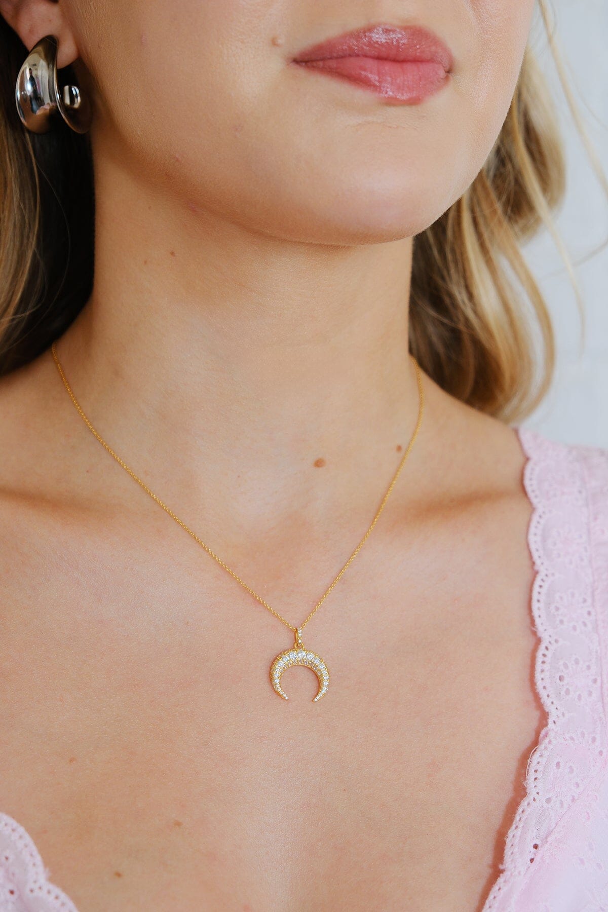 Horn Pendant Sterling Silver NecklaceMure + Grand