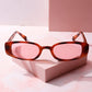 Hot In It Slim Frame Sunglasses Sunglasses mure + grand Caramel Tortoise/Rose 