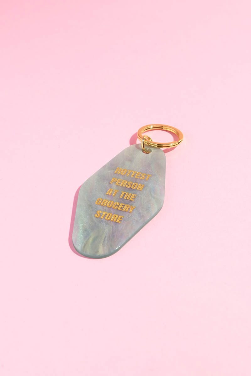 Hottest Person at the Grocery Store Motel Keychain Keychain mure + grand 