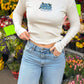 Hydrangeas Meet Me Out East Long Sleeve Baby Tee Baby Tee mure + grand 