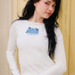 Hydrangeas Meet Me Out East Long Sleeve Baby Tee Baby Tee mure + grand 