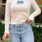 Hydrangeas Meet Me Out East Long Sleeve Baby Tee Baby Tee mure + grand 