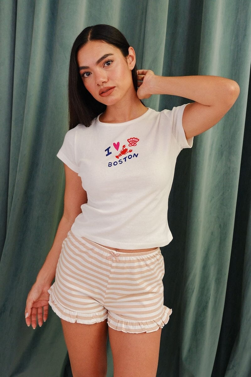 I Love Boston Baby Tee Baby Tee mure + grand 