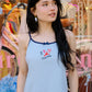 I Love Boston Embroidery Tank Top Clothing mure + grand 