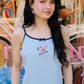 I Love Boston Embroidery Tank Top Clothing mure + grand 