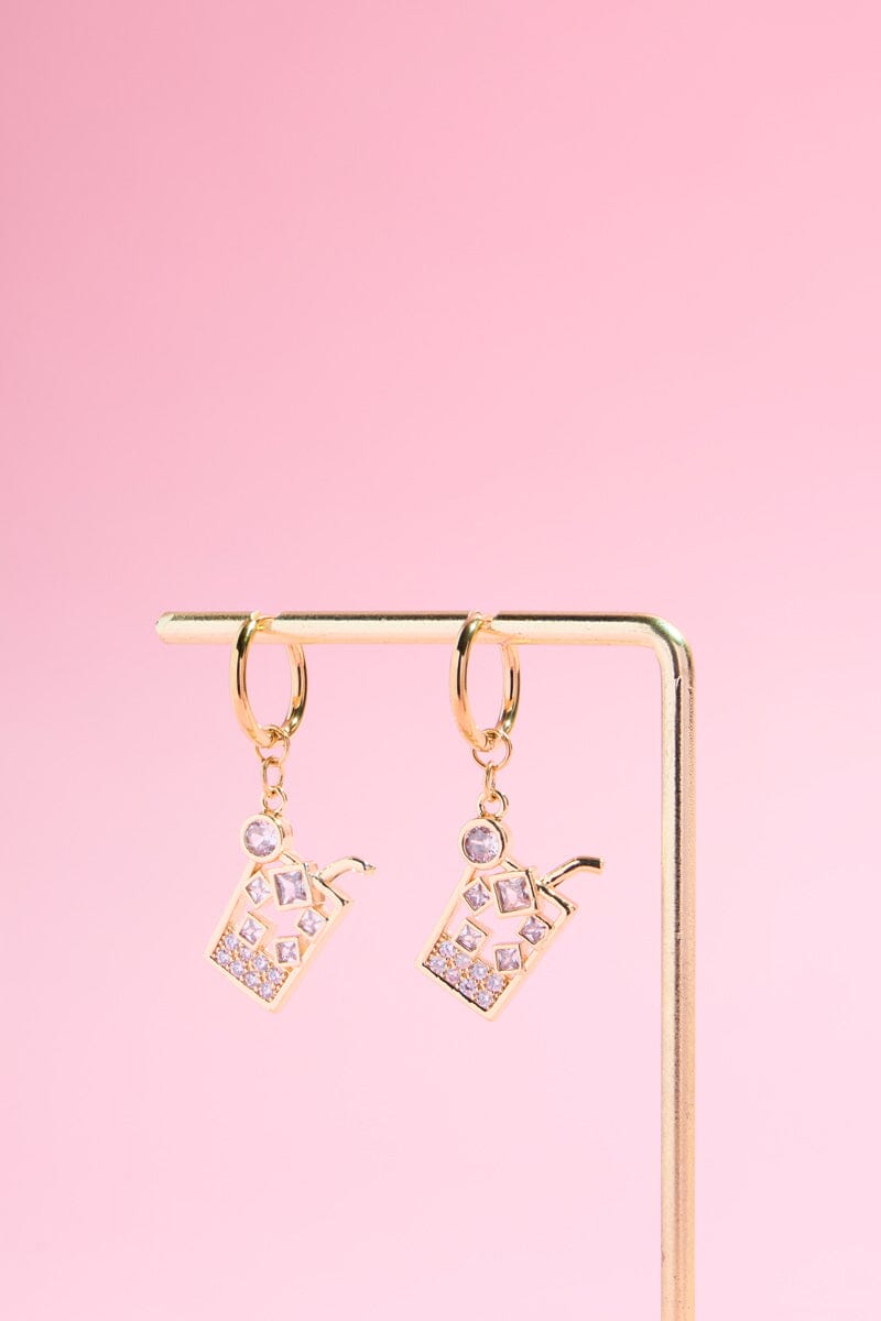 Iced Drink Charm Dangle Earrings Earrings mure + grand 