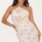 Inaya Floral Lace Halter Maxi Dress Clothing Bailey Rose 