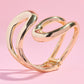 Irregular Geometric Chunky Cuff Bangle Bracelet Mure + Grand 