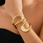 Irregular Geometric Chunky Cuff Bangle Bracelet Mure + Grand 