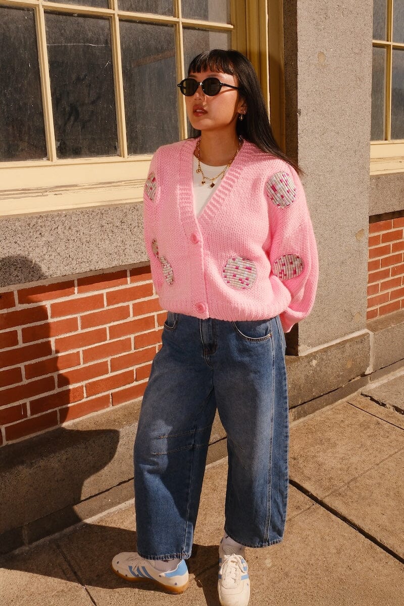 It's A Disco Life Puff Cardigan Sweater mure + grand 