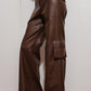 Jacinta Vegan Leather Cargo Pants Clothing Pretty Garbage 